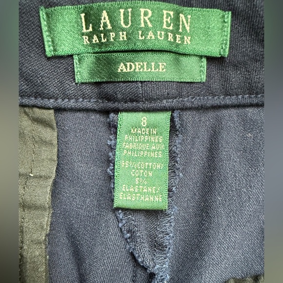 Lauren Ralph Lauren Adelle Navy Pants | Bootcut Stretch | Women's Size 8 - Picture 5 of 6
